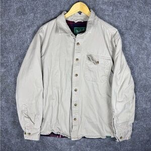 Woolrich The Green Label Collection Shirt Jacket Men Large Shacket Lined